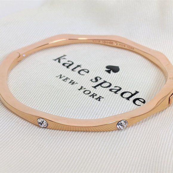 Kate Spade rose gold stone bangle - Picture 1 of 3